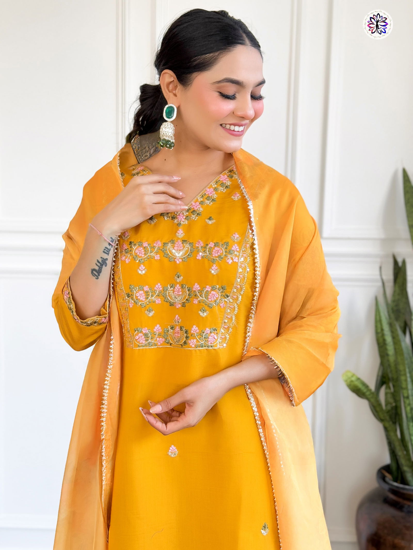 KF 5102 Kalaai Chanderi Silk Kurti With Bottom Dupatta Orders In India